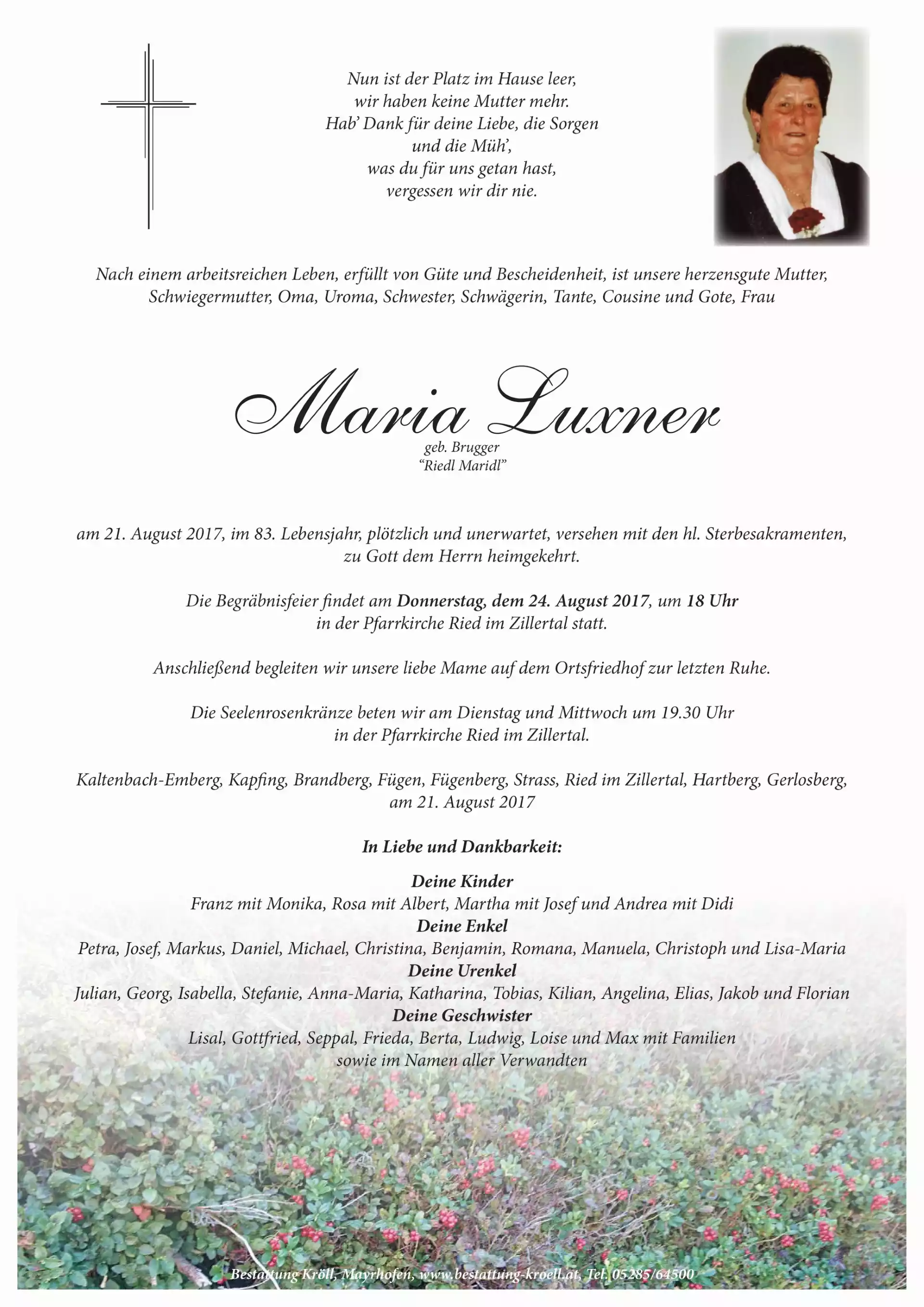 Parte von Maria Luxner